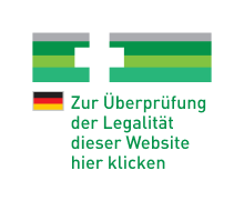 Es wird ein Logo mit einem Link angezeigt, um zu überprüfen, ob die Apotheke ordnungsgemäß funktioniert.
