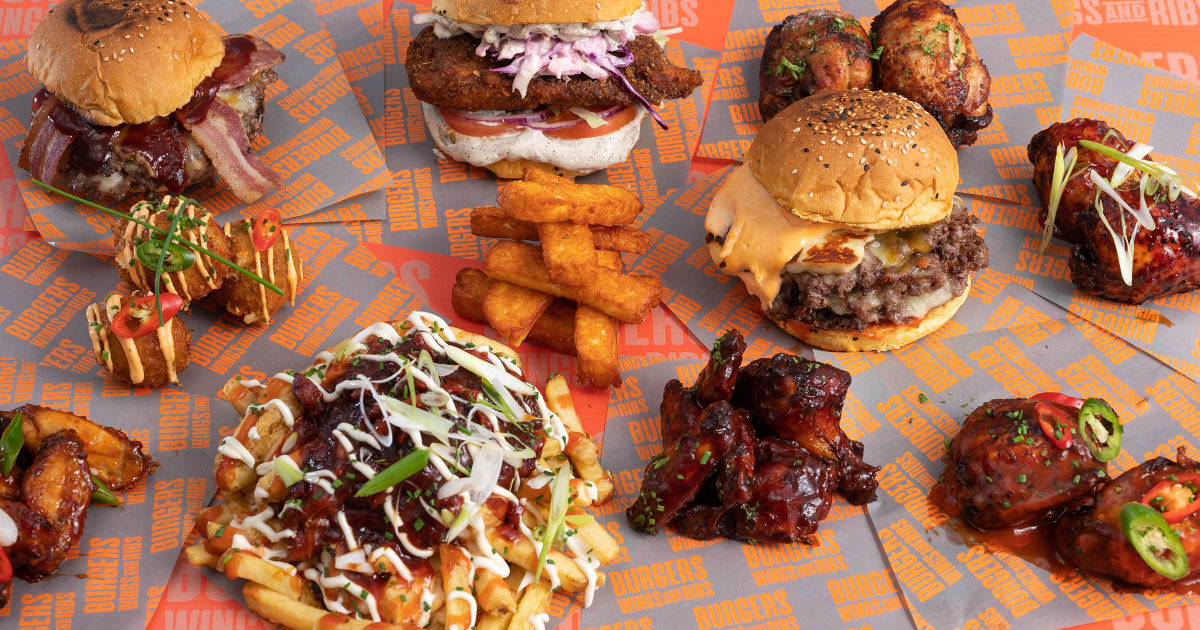 Burgers, Wings & Ribs @ The Duke of York restaurant menu in Ipswich