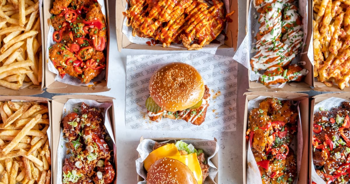 Bones Wing & Burger Bar restaurant menu in Potters Bar Order from