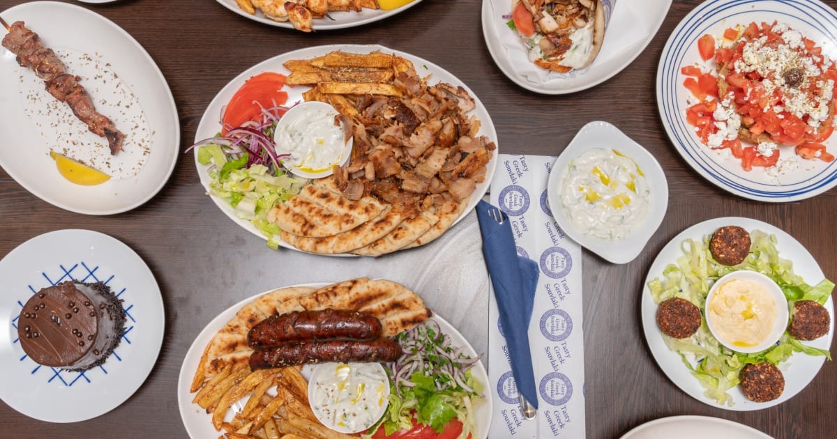 Tasty Greek Souvlaki Restaurant Menu In Reading Order From Just Eat