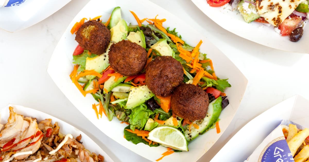 Falafel just eat hot sale