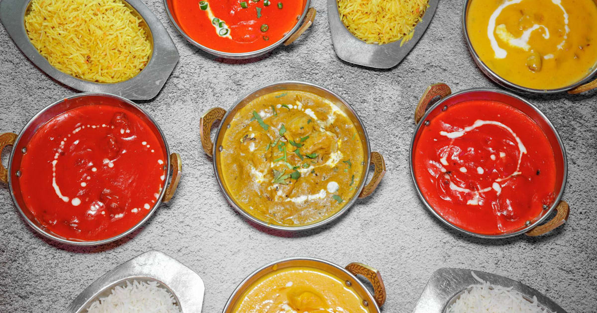 Just eat indian shop food