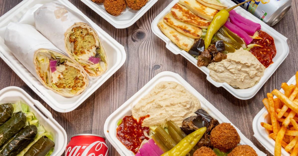 Falafel shop just eat