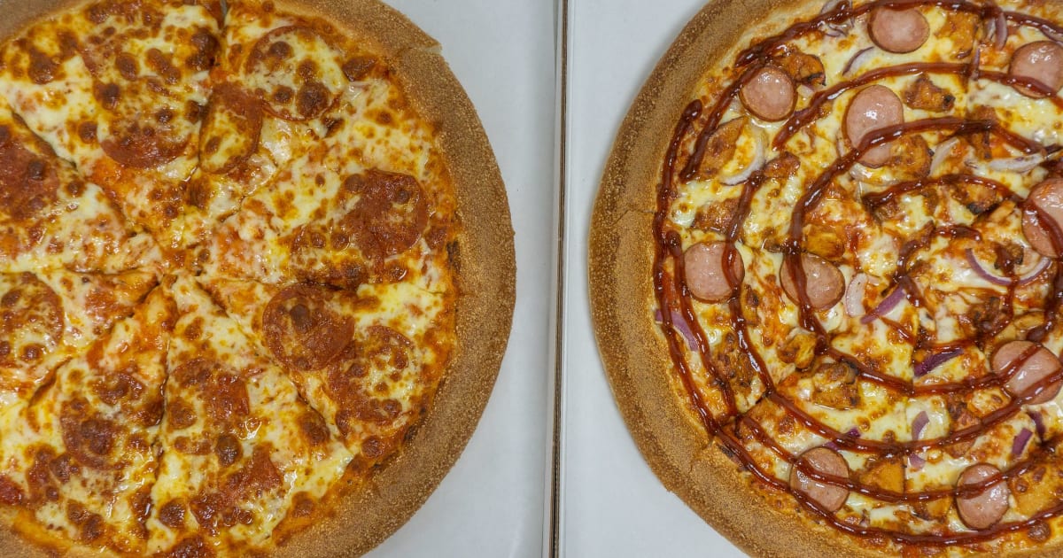 Pizza plus cheap just eat