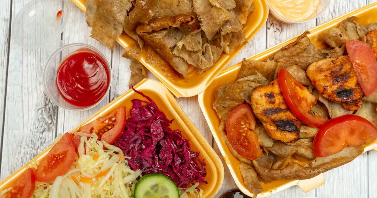 Just eat shop doner kebab