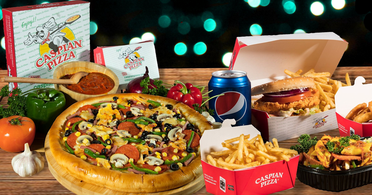 Just eat caspian clearance