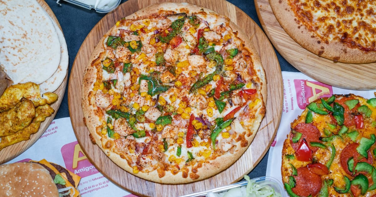 Just eat amigos pizza cheap