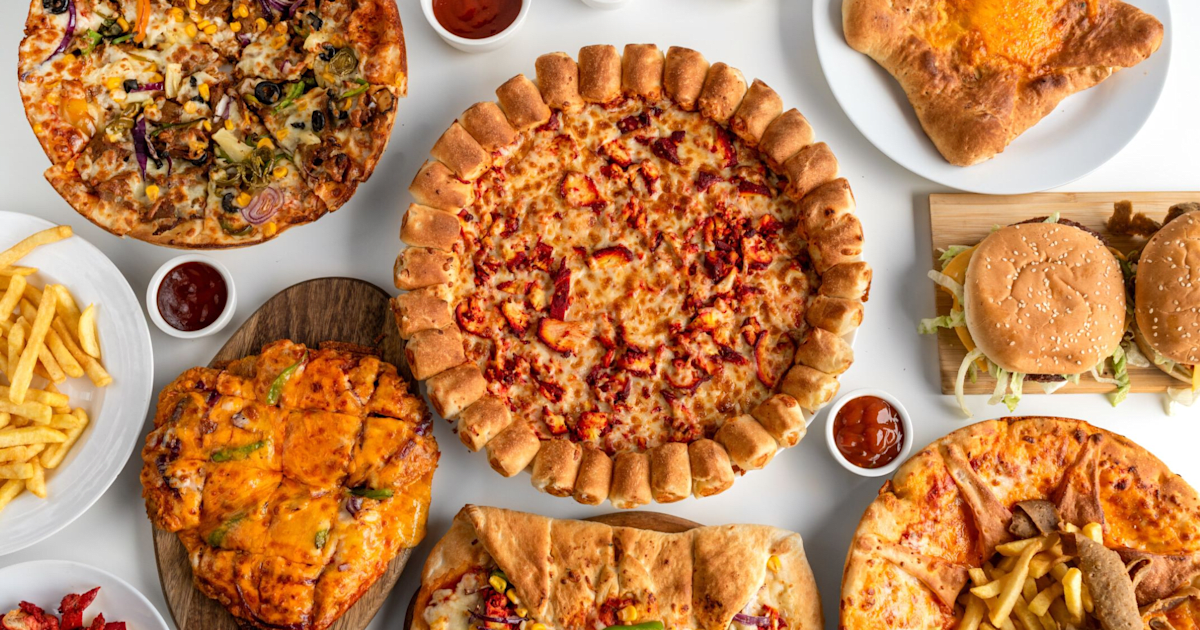 Pizza palace just eat sales