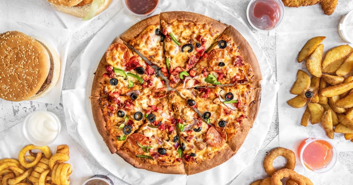 Just eat pizza house hot sale