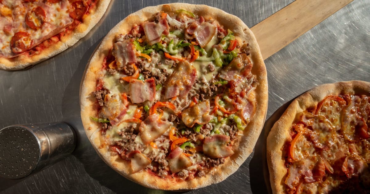 Just eat village pizza on sale