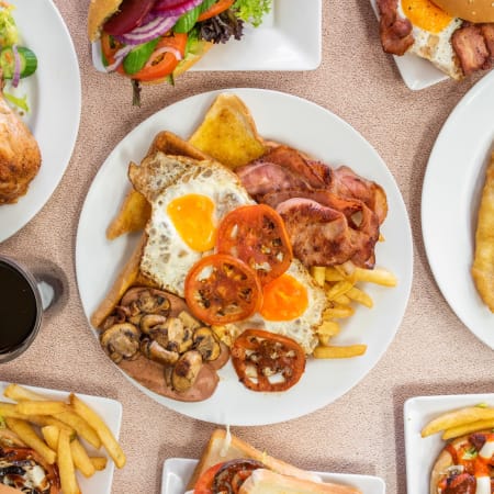 Nifty nosh just eat top