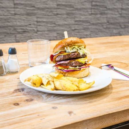 Burger shack just eat store