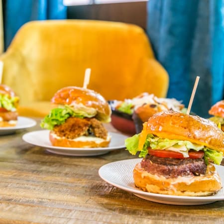 Just eat mayhem burger top