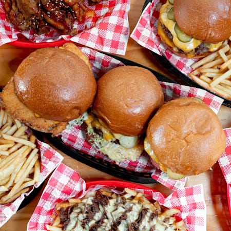 Just eat clearance mayhem burger