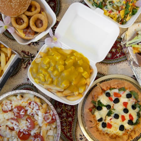 Pizza plus cheap just eat