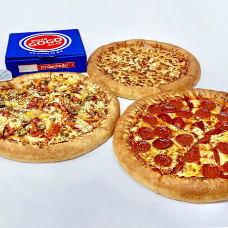Just eat pizza gogo clearance