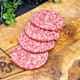 Pieces of sausage