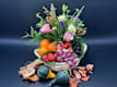 Cesta de Fruta y Flor