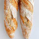 Baguette, focaccia, and grissini with live sourdough