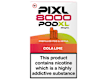 Vape Pixl 8000 Pod XL 20mg