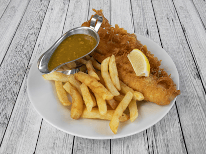 Fish and chips delivery near me sale