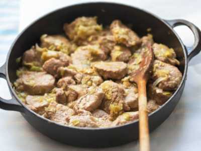 Cerdo con Puerros