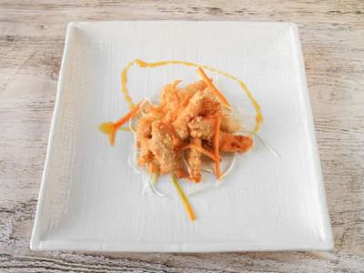 Tiras de Pollo con Miel