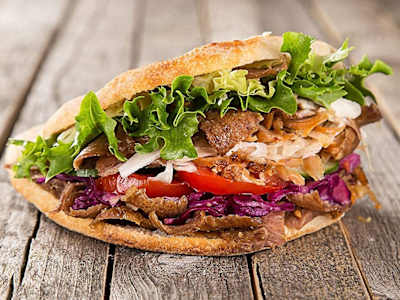 Döner Kebab Sólo Carne de Pollo