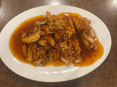 Pollo frito estilo chino