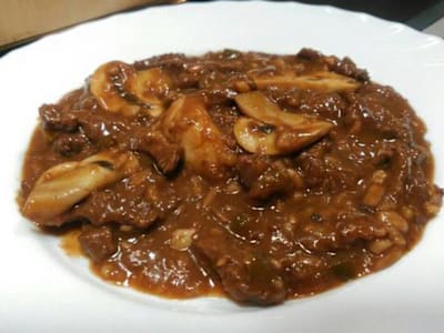 Ternera con Champiñón
