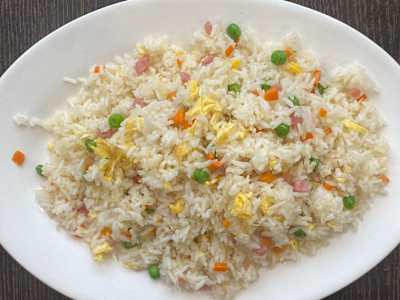 Arroz con tres delicias