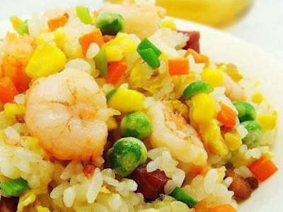 Arroz Frito con Gambas