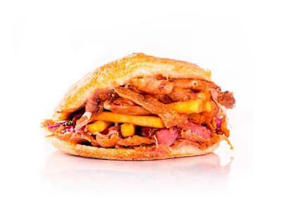 Döner Pollo con Patatas Fritas