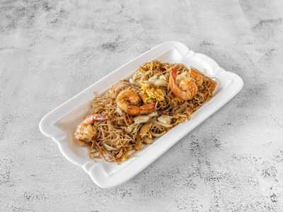 Fideos de Arroz con Gambas