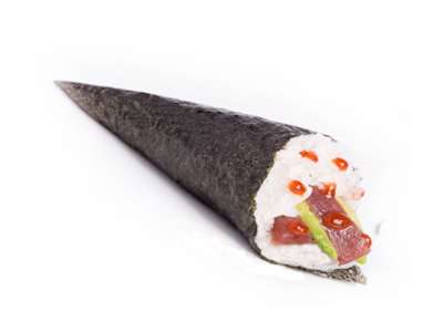 Temaki atún spicy(salsa picante)
