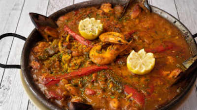 Paella de Mariscos, Para 2 Personas
