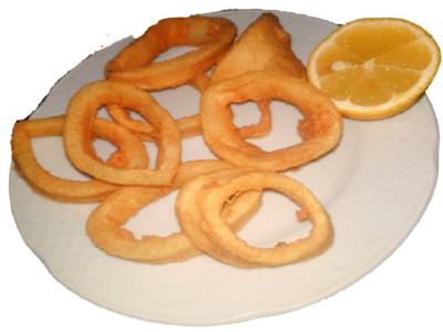 Calamares Fritos, 8-9 Unidades