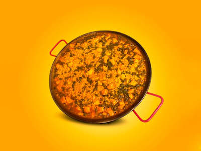 Paella con Pollo de Coral, 6 Raciones