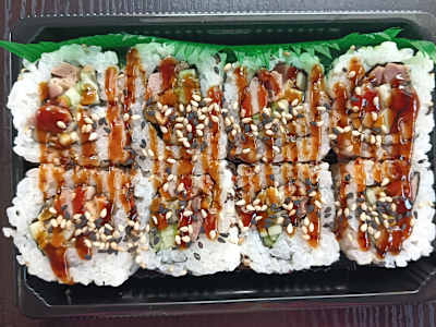 Uramaki de pato( 8 piezas))
