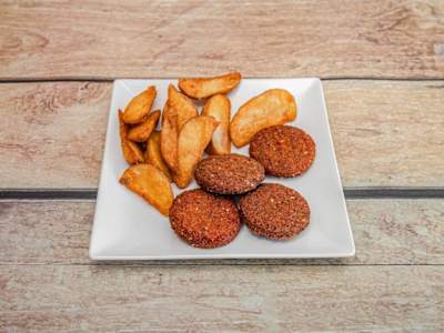 Falafel, 4 Uds con Patatas Deluxe