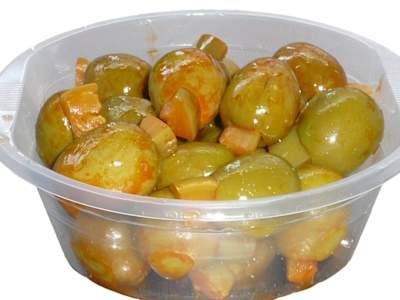 Aceitunas Rellenas de Berenjena