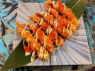Langostinos Tempura, 6 Unidades.