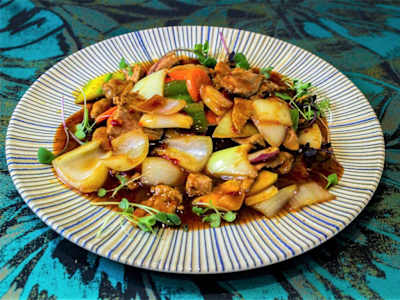 Cerdo con Salsa Picante