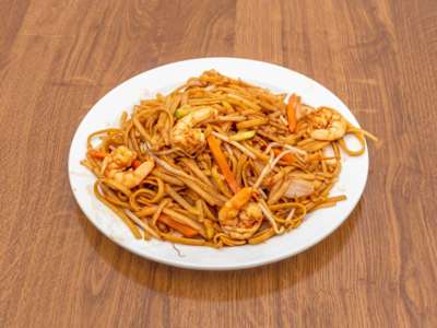 Tallarines con Gambas