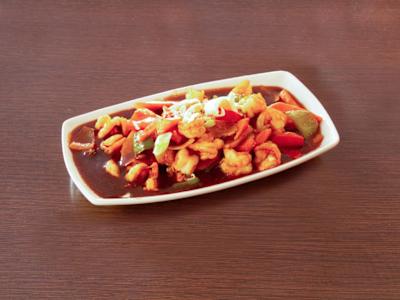Gambas con Salsa Picante