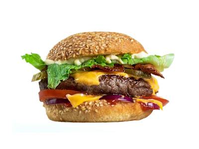 Hamburguesa con Bacon y Queso
