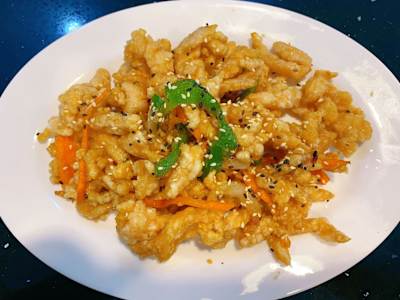 Pollo caramelizado