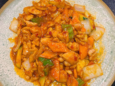Pollo estilo gongbao