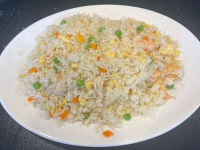 Arroz con gambas