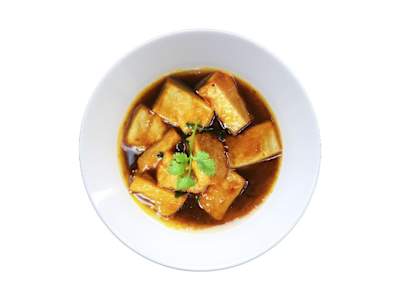 Toufu con salsa picante